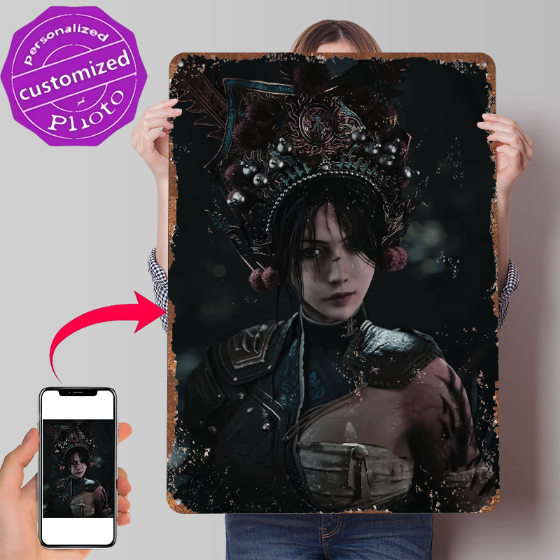 Women Accessories Poster - ملصق معدني لامرأة محاربة بزينة رأس