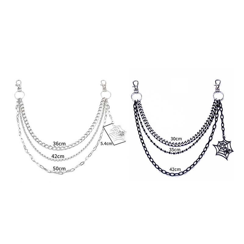 Women'S Jeans Accessories Chain - سلسلة بنطلون معدنية عصرية بنمط البانك،