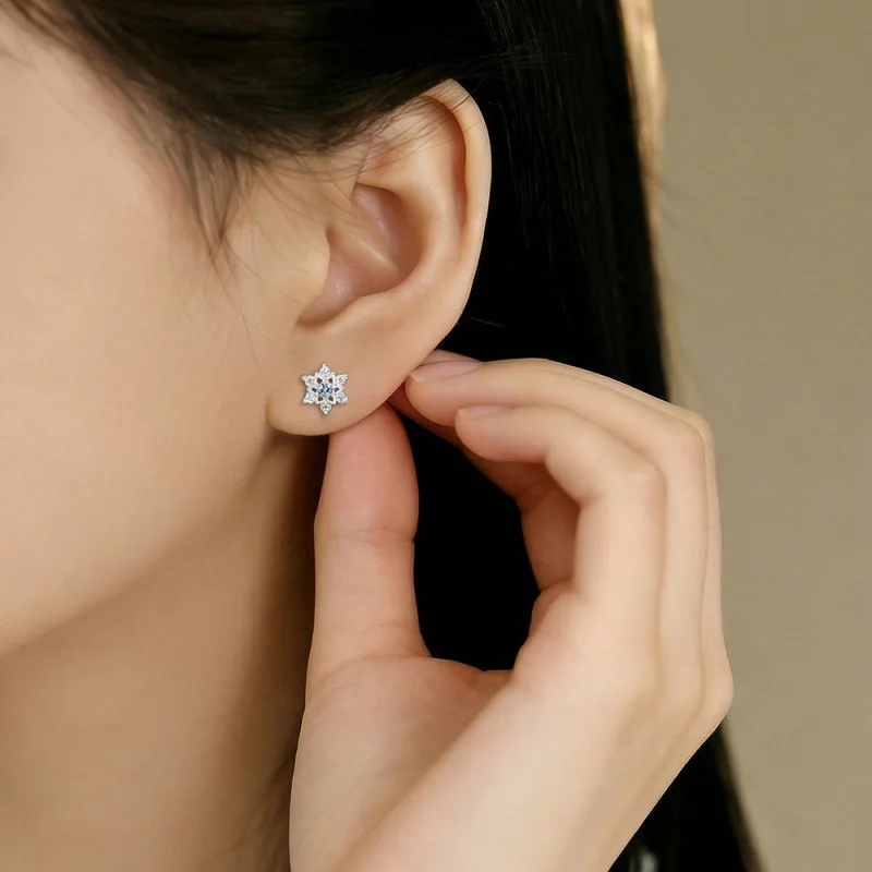 Women'S Accessories Jewelry Sale - الأكثر مبيعًا: أقراط فضية S999 بتصميم