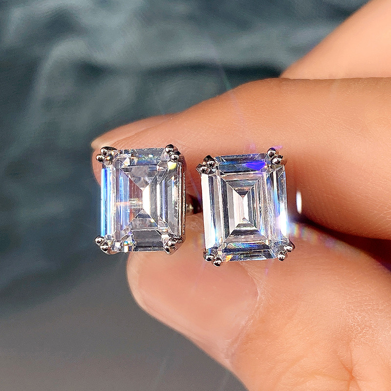 Women'S Accessories Jewelry Sale - أقراط مرصعة بالزركونيا مربعة مربعة الشكل
