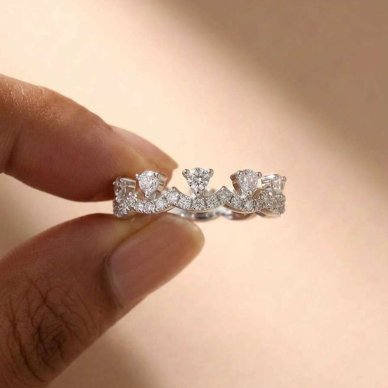 Women'S Accessories Jewelry Sale - خاتم فضة عيار 925 مرصع بالزركون