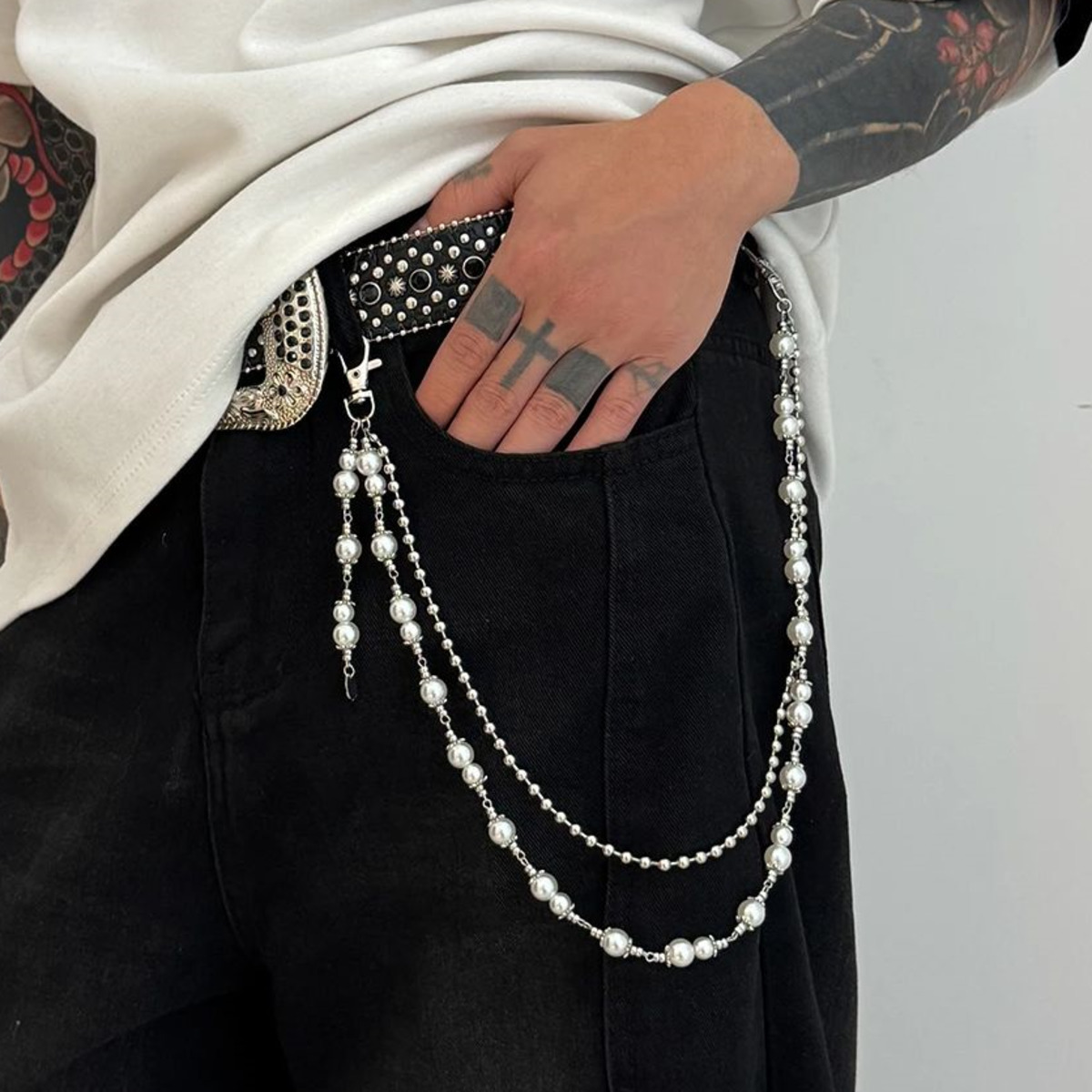 Women'S Jeans Accessories Chain - Ingemark 2025 يساير الموضة فريد تقليد