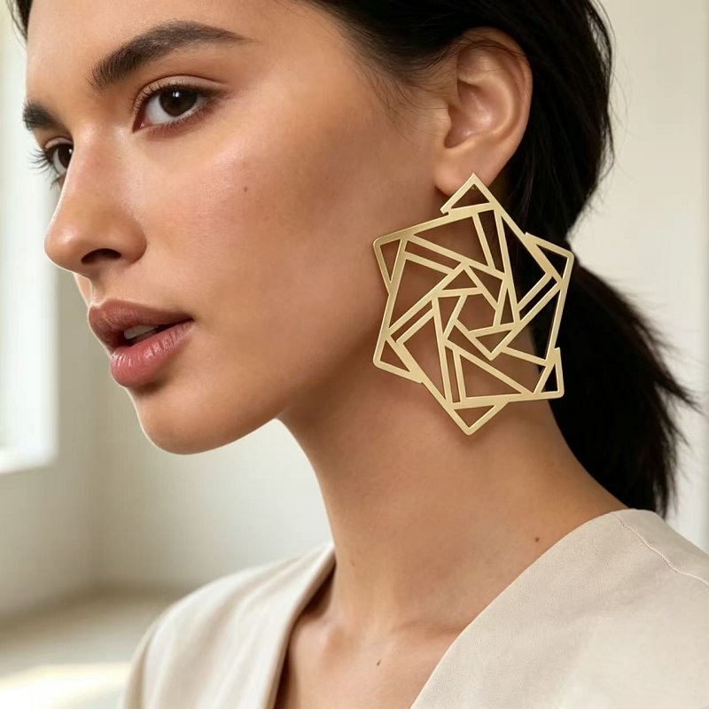 Women'S Accessories Jewelry Sale - أقراط نسائية بتصميم نجمة سداسية مجوفة