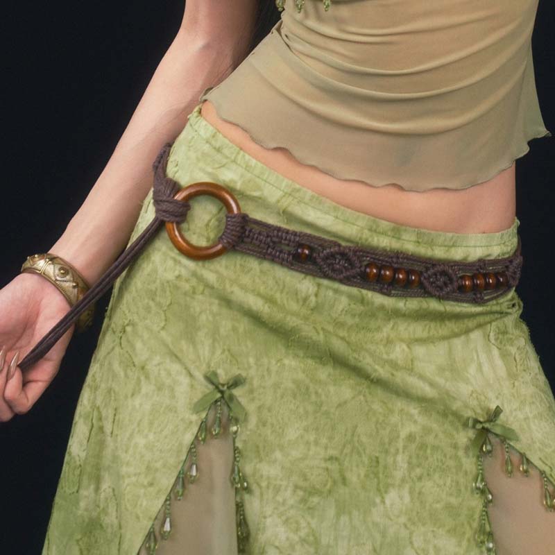 Women'S Jeans Accessories Chain - خمر اليدوية المنسوجة الخصر سلسلة للنساء