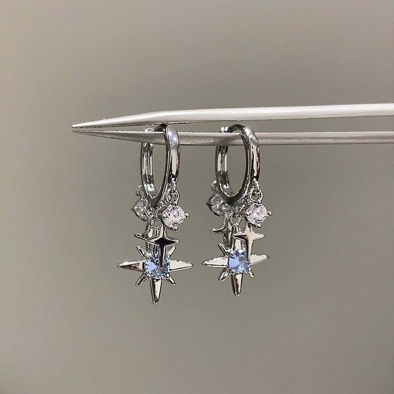Women'S Accessories Jewelry Sale - جديد Y2K الأزرق الزركون ستار شرابة