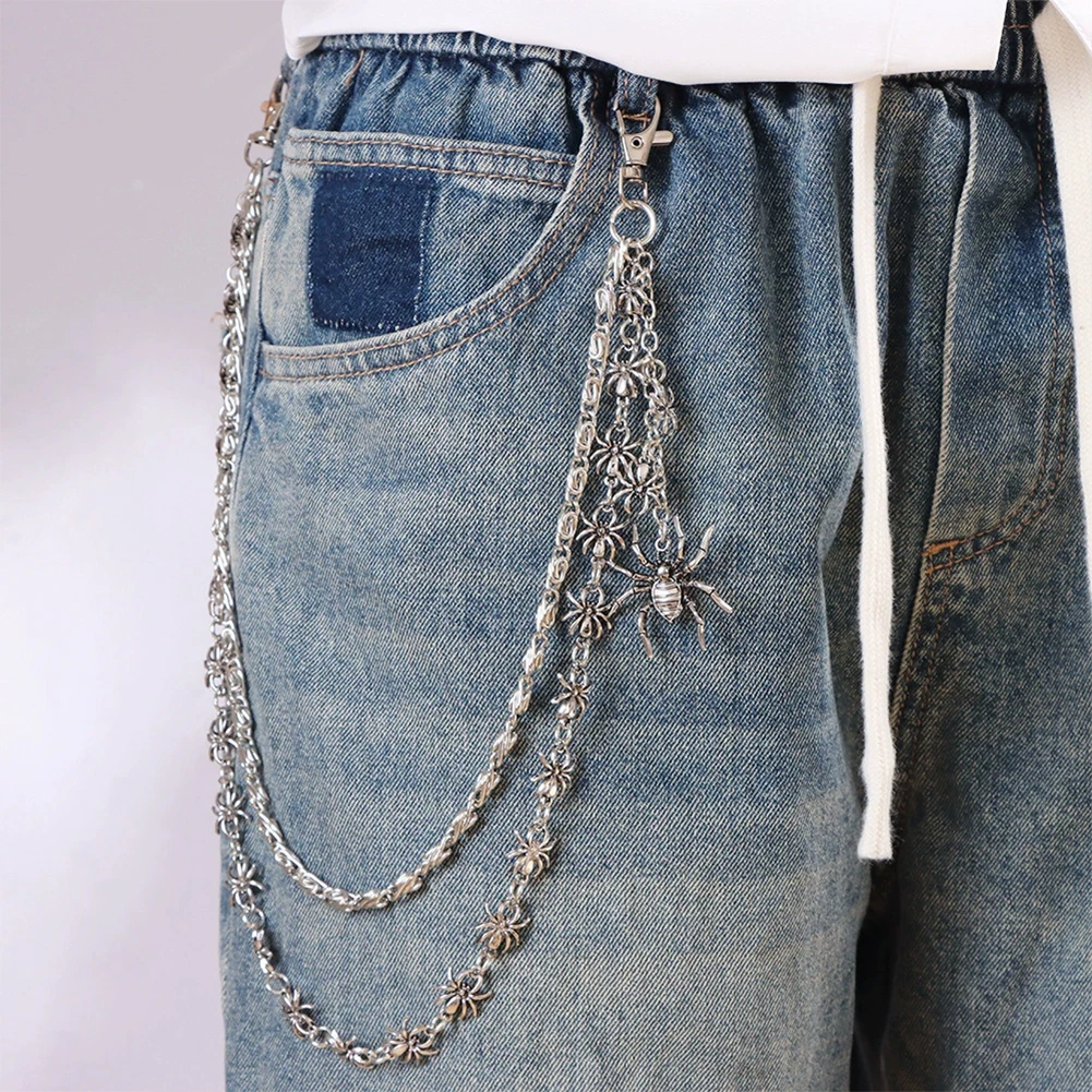 حزام خصر من الدنيم ذو طبقتين ب - مراجعة Women'S Jeans Accessories Chain وسعره