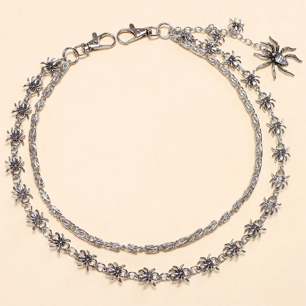 حزام خصر من الدنيم ذو طبقتين ب - مراجعة Women'S Jeans Accessories Chain وسعره