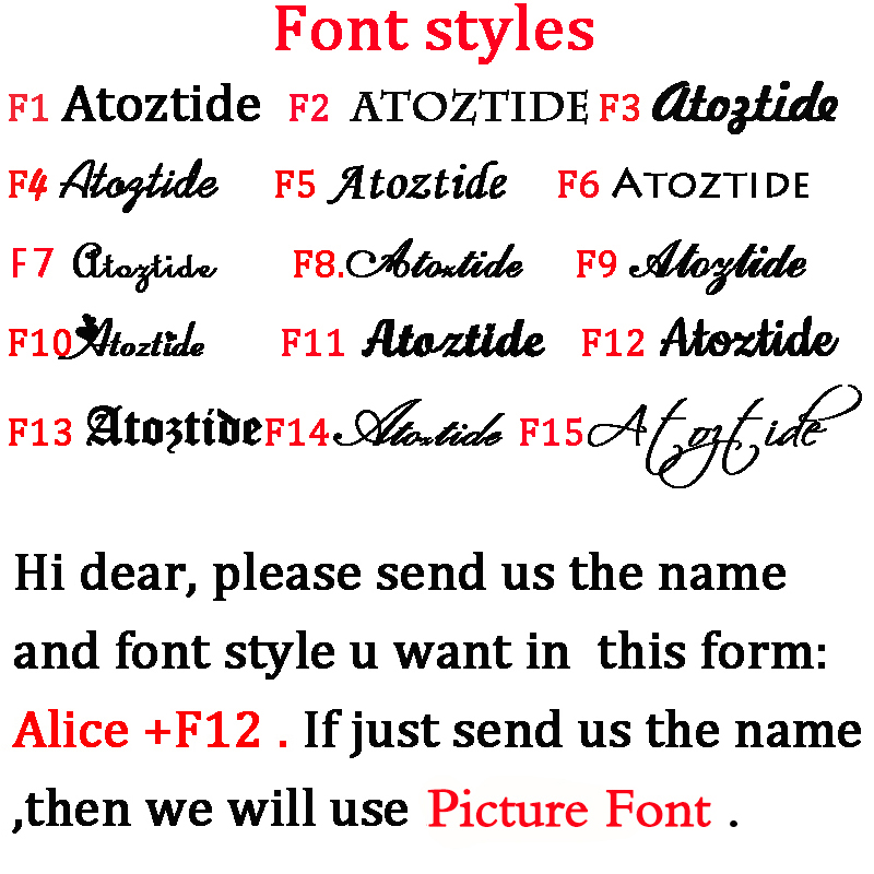 Atoztide-دبوس شعر مخصص باسم مخ - مراجعة Women Accessories Name وسعره