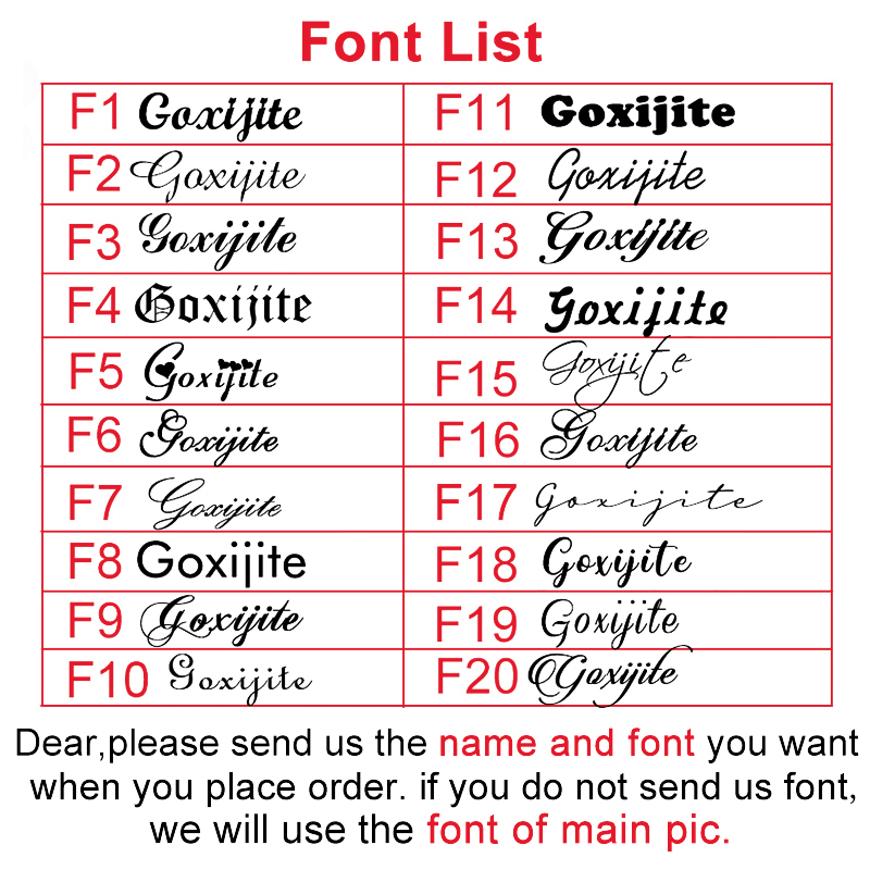 Goxijite أقراط اسم مخصصة للنسا - مراجعة Women Accessories Name وسعره