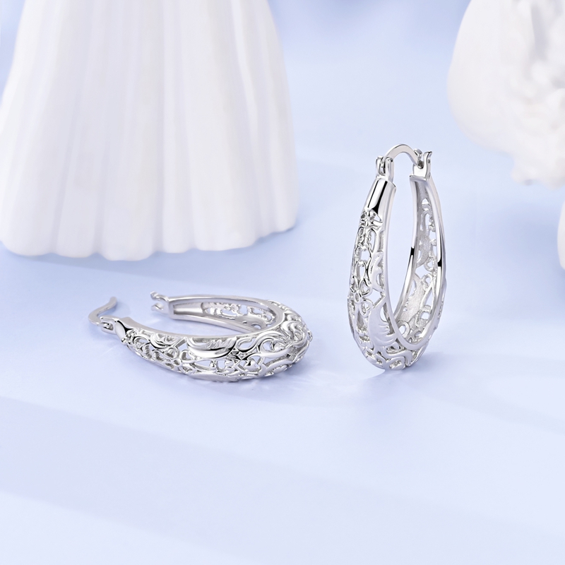 أقراط دائرية من الفضة الإسترلي - مراجعة Women'S Accessories Jewelry Sale وسعره