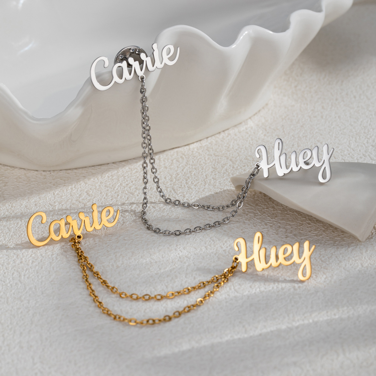 دبابيس شارات عصرية قابلة للتخص - مراجعة Women Accessories Name وسعره