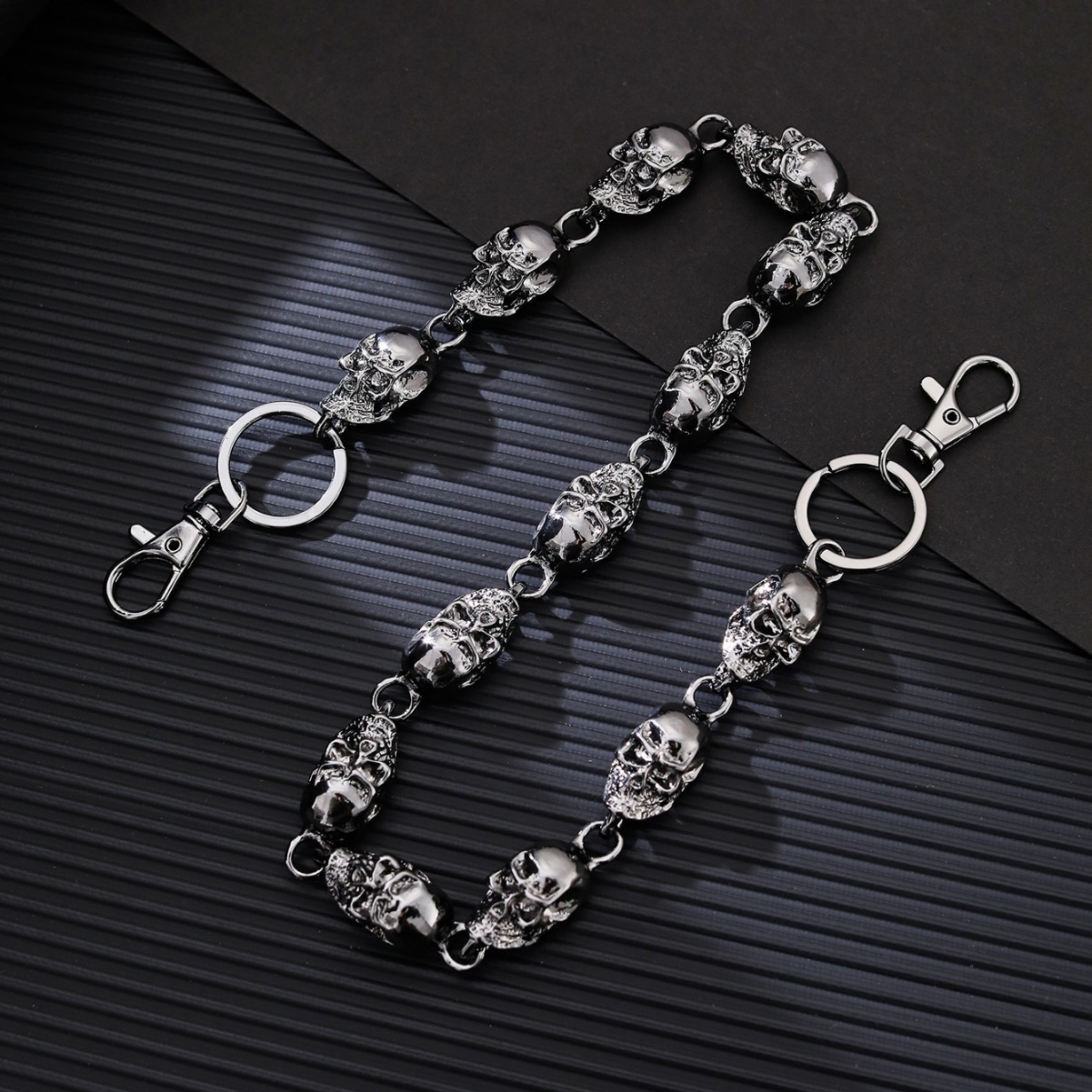 سلسلة مفاتيح على شكل جمجمة، حل - مراجعة Women'S Jeans Accessories Chain وسعره