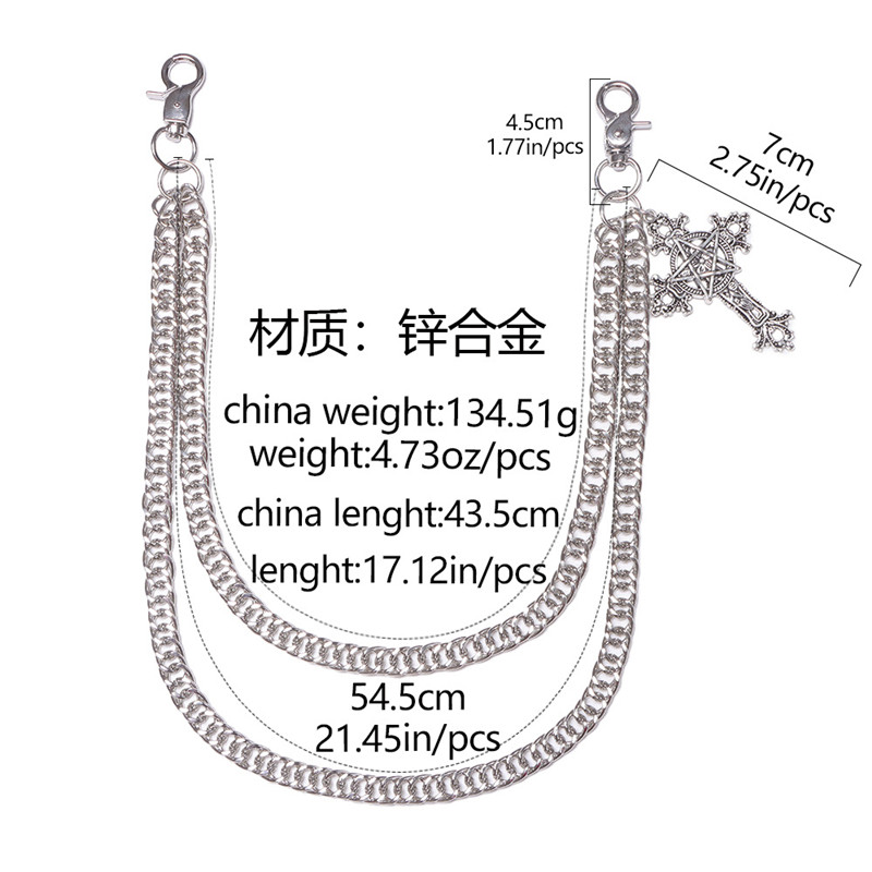 موضة الشرير السراويل المعدنية  - مراجعة Women'S Jeans Accessories Chain وسعره
