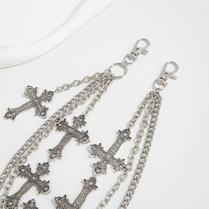 موضة الشرير السراويل المعدنية  - مراجعة Women'S Jeans Accessories Chain وسعره