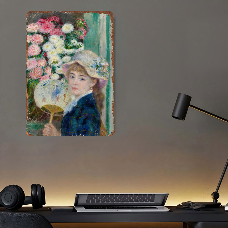 لوحة معدنية لامرأة شابة مع مرو - مراجعة Women Accessories Poster وسعره