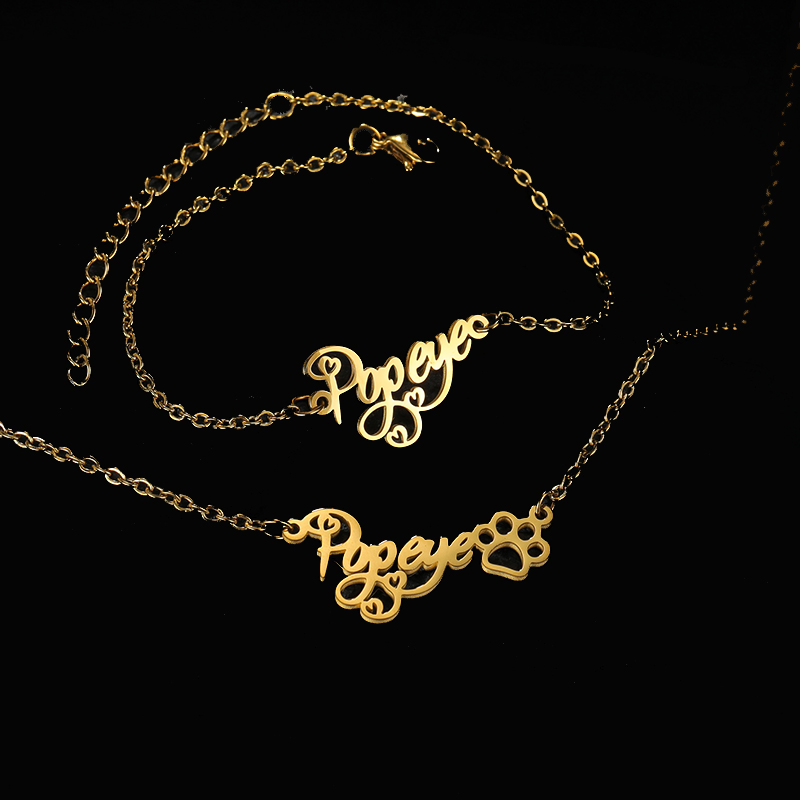 Goxijite تخصيص اسم قلادة مجموع - مراجعة Women Accessories Name وسعره