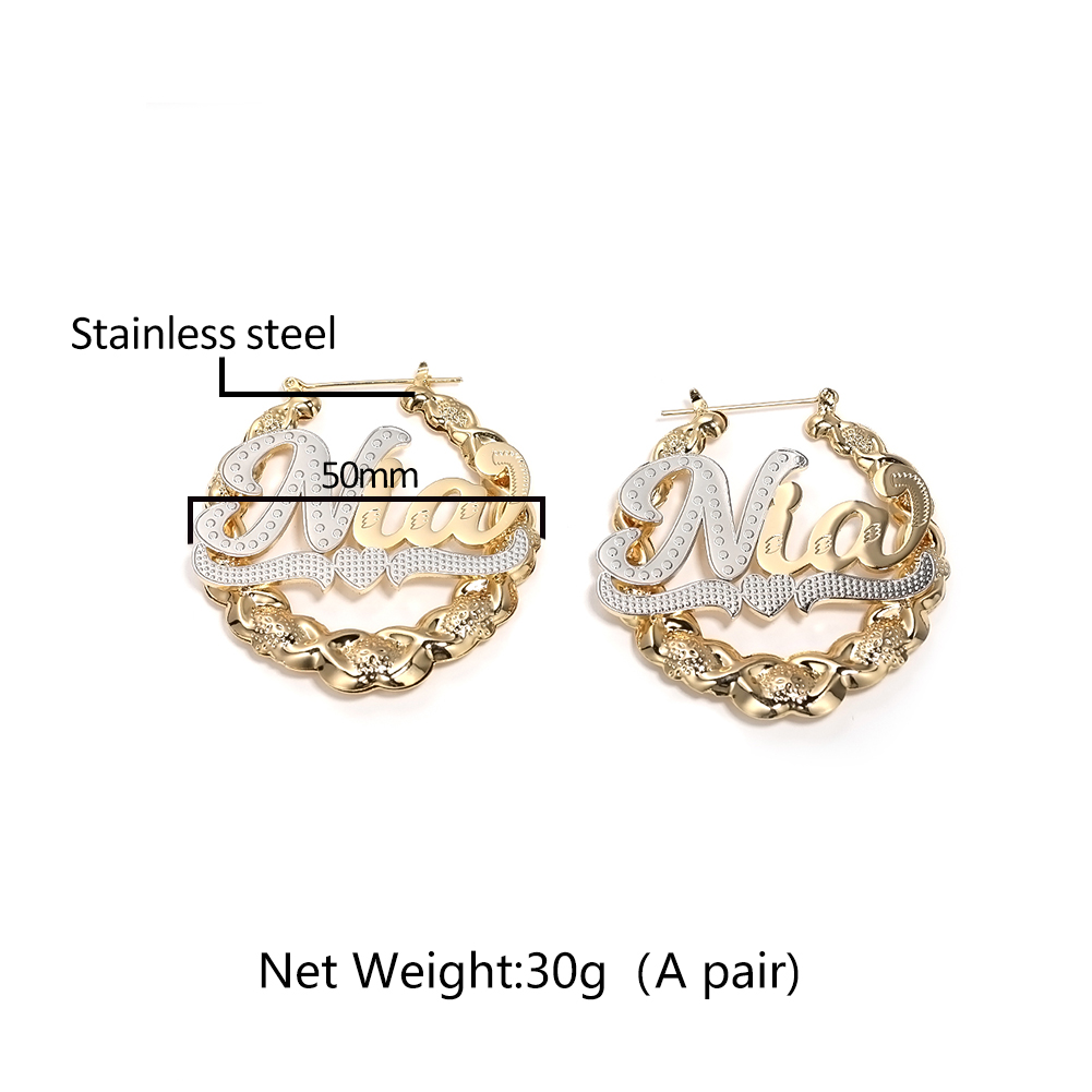أقراط Uwin مخصصة بالاسم والحرو - مراجعة Women Accessories Name وسعره