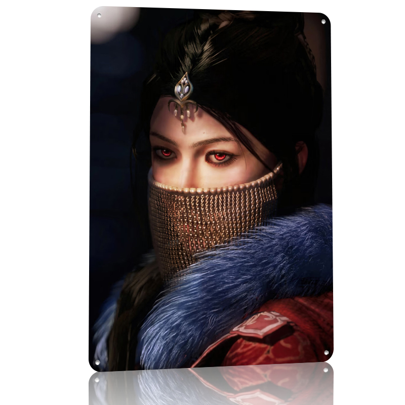 ملصق معدني بتصميم امرأة غامضة  - مراجعة Women Accessories Poster وسعره