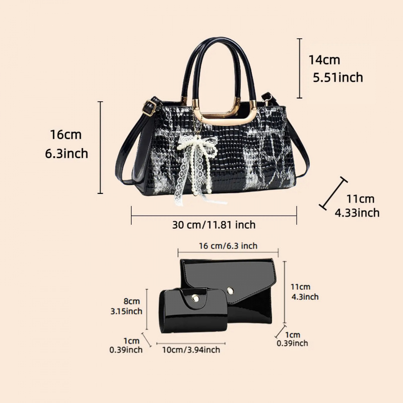 مجموعة حقائب يد نسائية، حقيبة  - مراجعة Women Accessories Set وسعره