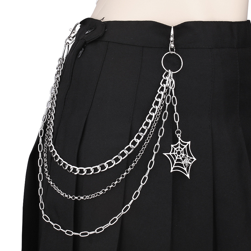 سلسلة سراويل معدنية بانك للرجا - مراجعة Women'S Jeans Accessories Chain وسعره