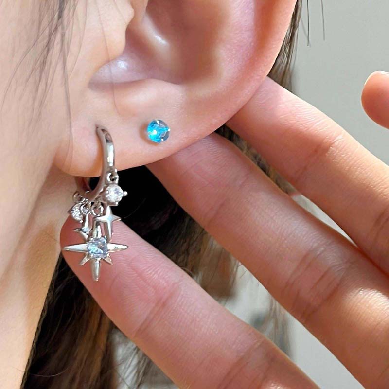 جديد Y2K الأزرق الزركون ستار ش - مراجعة Women'S Accessories Jewelry Sale وسعره