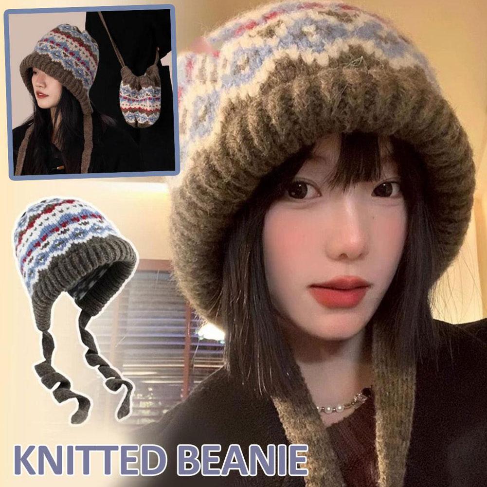 قبعة صغيرة محبوكة دافئة قبعة ا - مراجعة Women Accessories Shop Design وسعره