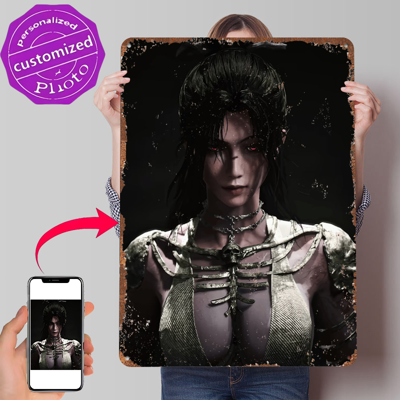 ملصق معدني بتصميم امرأة ذات عي - مراجعة Women Accessories Poster وسعره