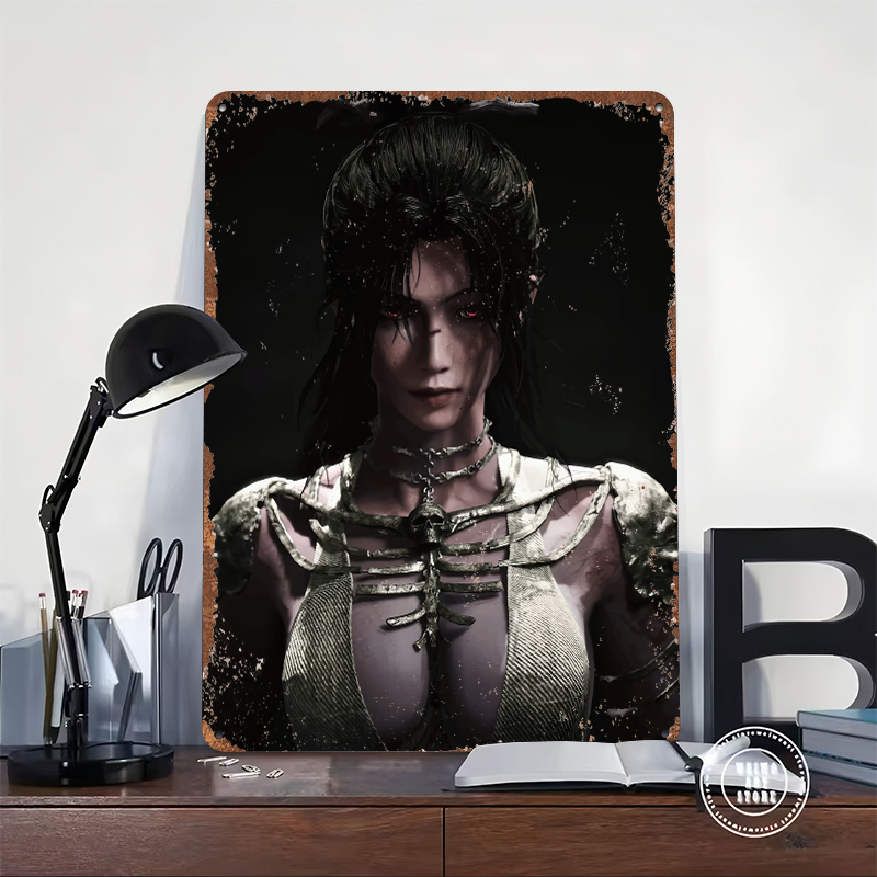 ملصق معدني بتصميم امرأة ذات عي - مراجعة Women Accessories Poster وسعره