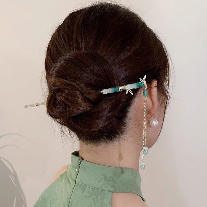 1 قطعة دبوس الشعر الأخضر الأني - مراجعة Women Accessories Shop Design وسعره