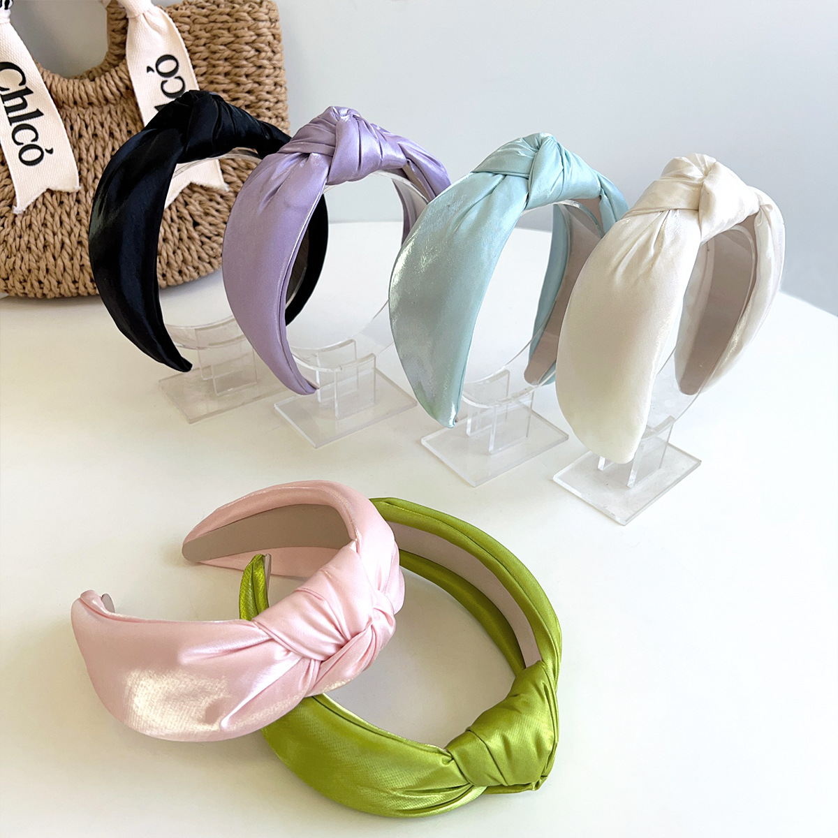 عصابة رأس أنيقة من الحرير السا - مراجعة Women Accessories Shop Design وسعره